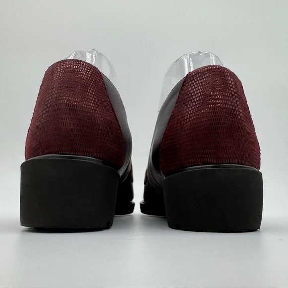 Munro Geena Wine Purple Leather Loafer Size 8 M - Picture 4 of 11